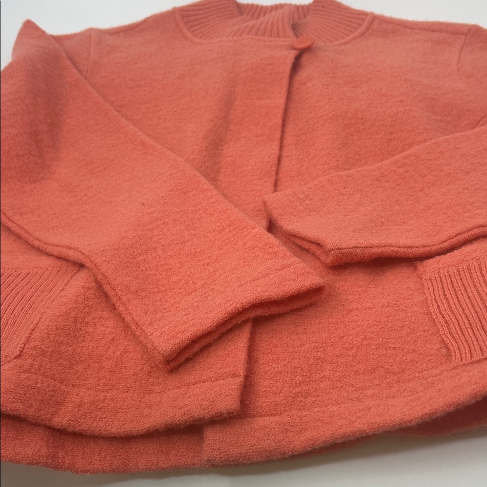 Kate Hill Vibrant Orange Cardigan Sweater - Picture 2 of 16